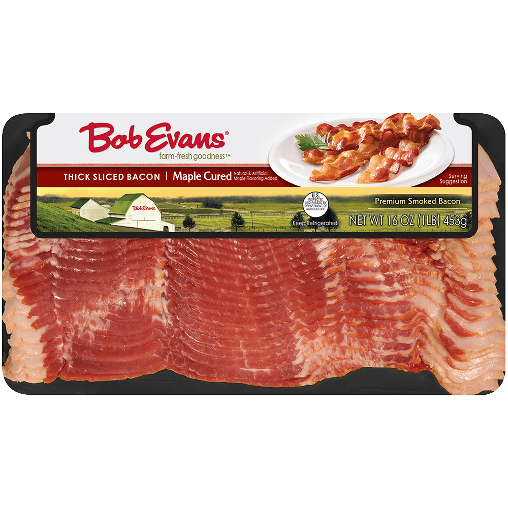Bob Evans Maple Cured Thick Sliced Bacon Bob Evans Farms