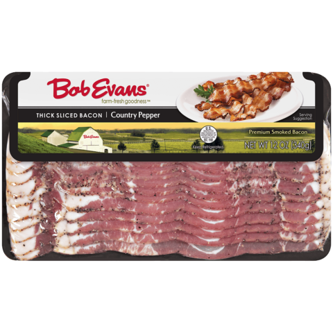 Bob Evans Thick Sliced Country Pepper Bacon