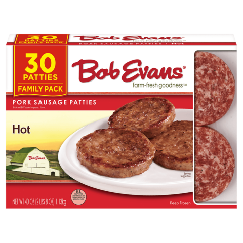 Bob Evans Hot Pork Sausage Patties