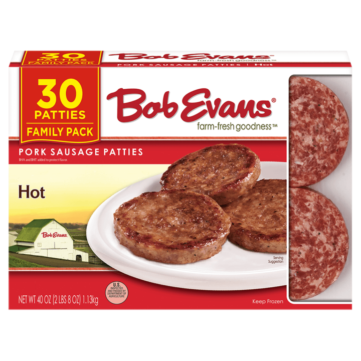 Bob Evans Hot Pork Sausage Patties