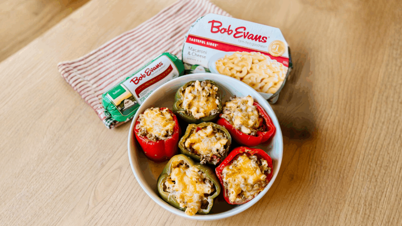 Mac and Cheese Stuffed Peppers Recipe | Bob Evans Farms