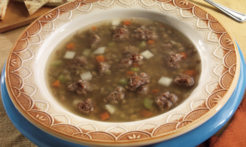 Pork Sausage and Lentil Soup