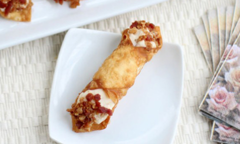 Loaded Mashed Potato Cannoli