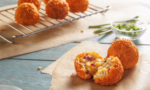 Loaded Mashed Potato Poppers