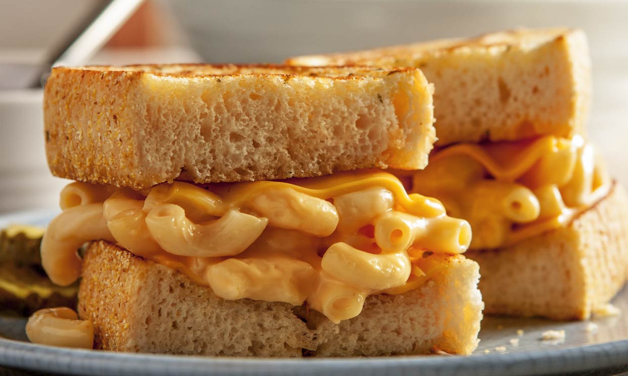 Mac and cheese sandwiches