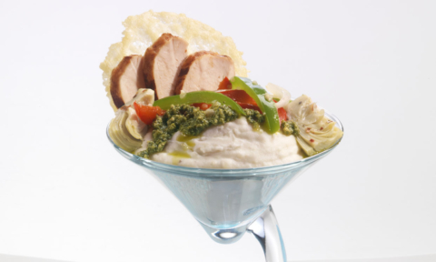 Mad-iterranean Mashtini™: Mediterranean Style Mashed Potato Martini