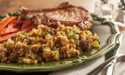 Jalapeño Cornbread Stuffing with Pork Sausage