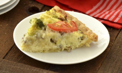 Sausage Broccoli Quiche