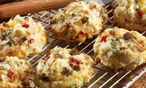 Southwestern Sausage Drop Biscuits