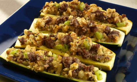 Sausage Stuffed Squash