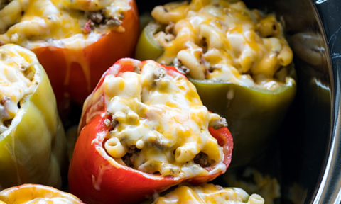 Mac and Cheese Stuffed Peppers