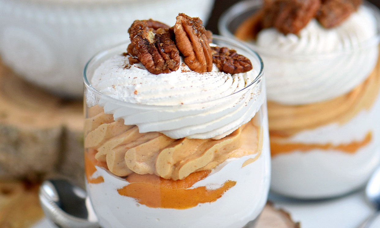 Sweet potato cheesecake parfaits