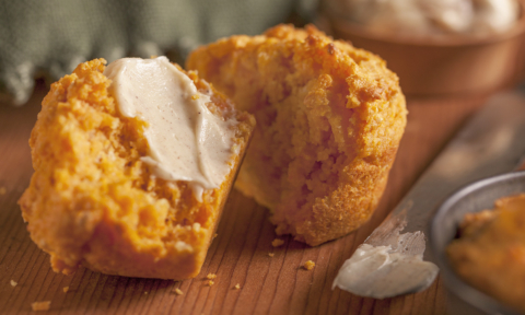 Sweet Potato Cornbread Muffins