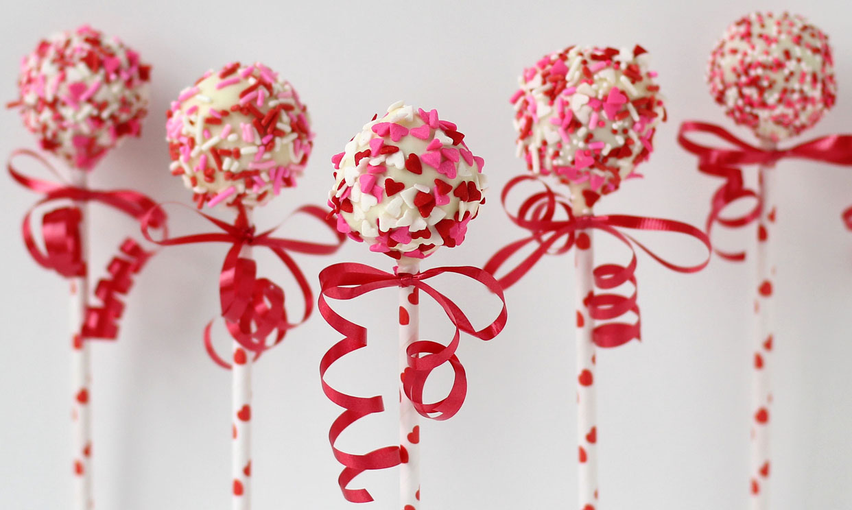 Valentine's Day potato candy pops