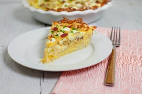 Bacon Goat Cheese Quiche