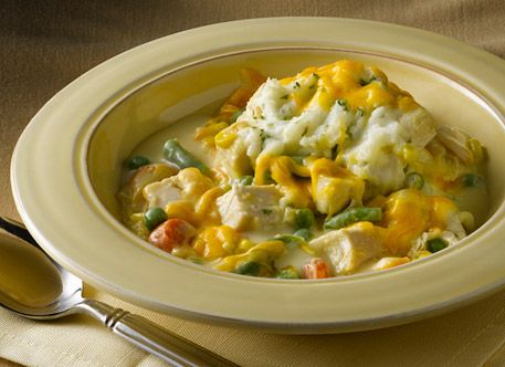 Chicken Casserole with Mashed Potato Topping
