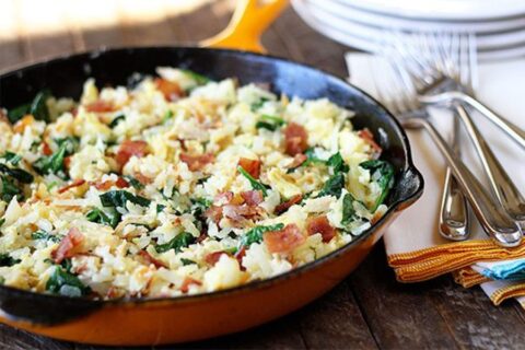 Chicken Bacon Breakfast Skillet