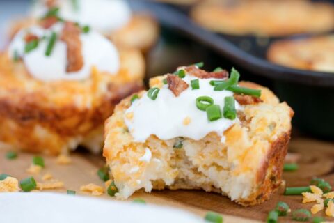 Loaded Mashed Potato Puffs