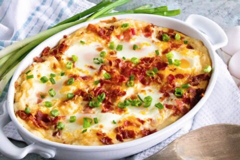 Mashed Potato Egg Casserole