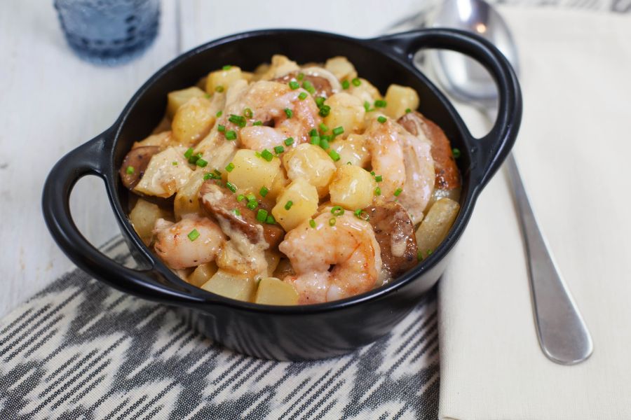 One-Pot Gulf Shrimp, Andouille, and Potatoes