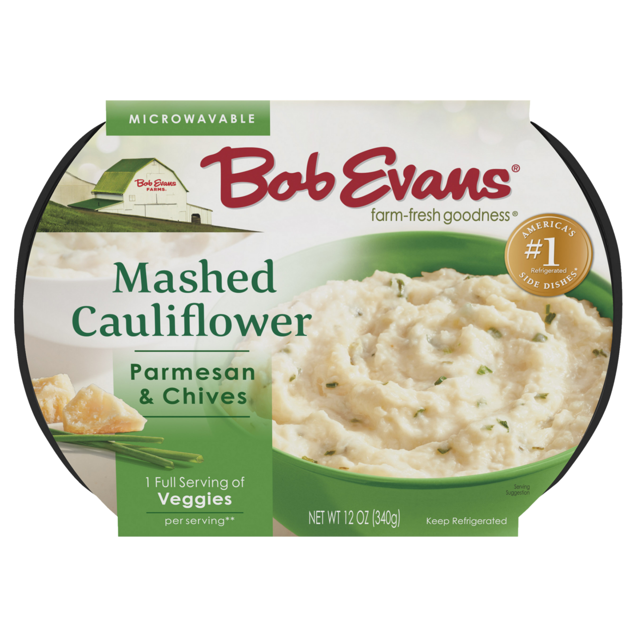 Bob Evans Mashed Cauliflower with Parmesan & Chives