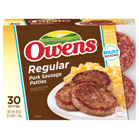 Owens Frozen Original Pork Sausage Patties