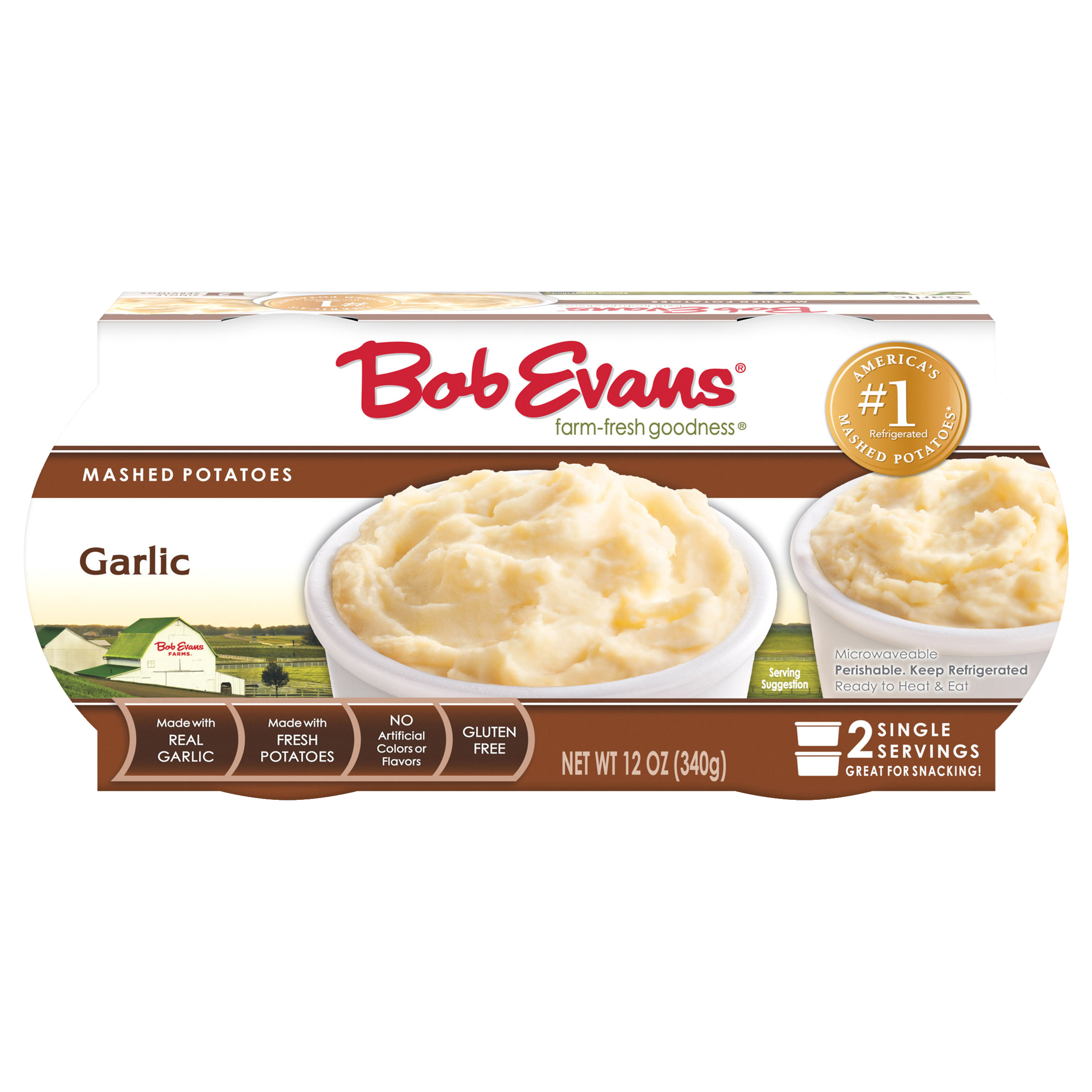 Bob Evans Garlic Mashed Potatoes 12 oz