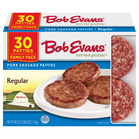 Bob Evans Regular Pork Sausage Patties – Family Size