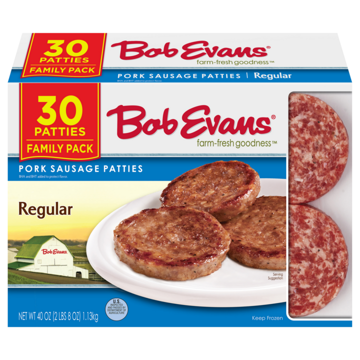 Bob Evans Regular Pork Sausage Patties – Family Size