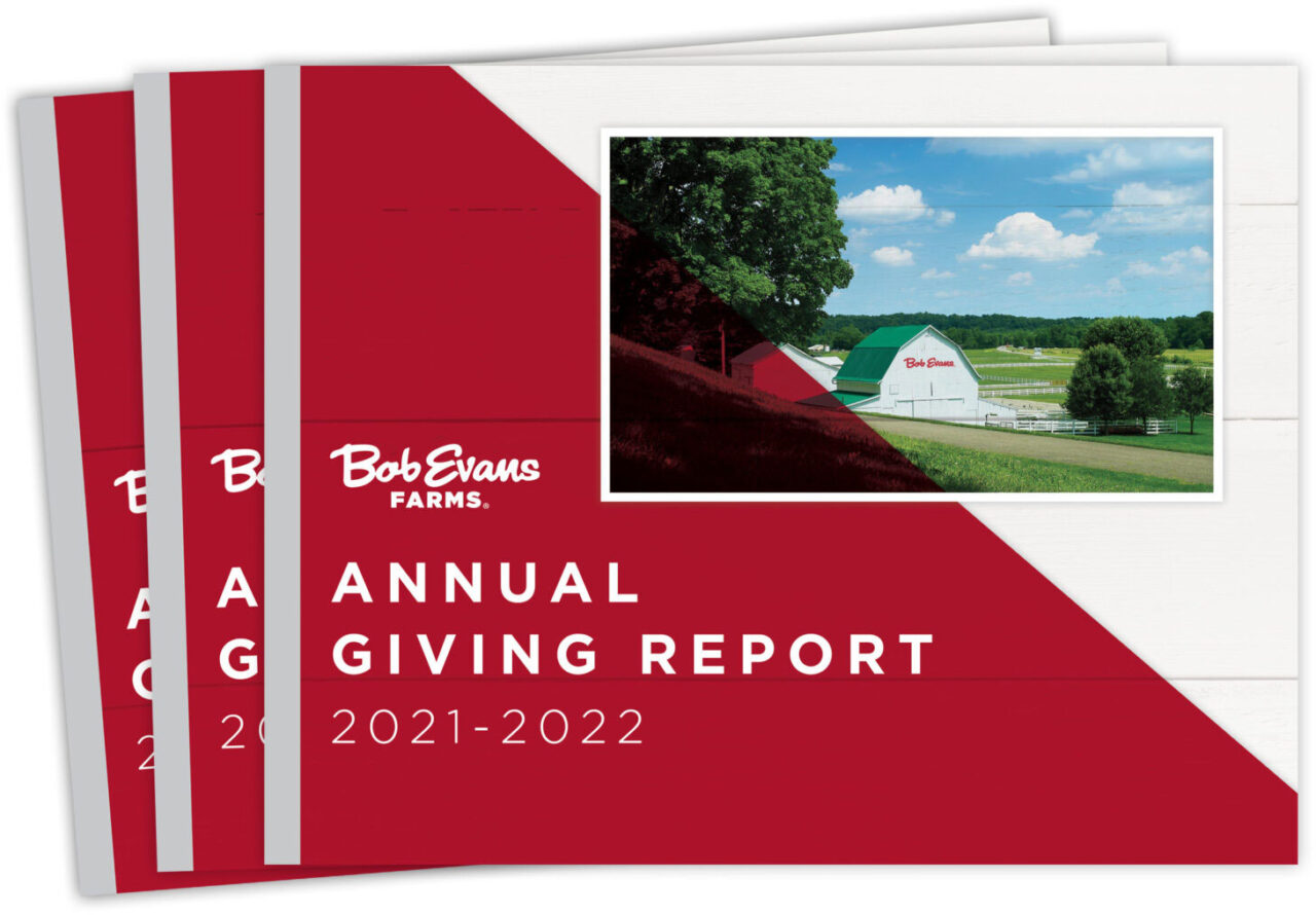 Bob Evans Farms - Annual Giving Report Cover