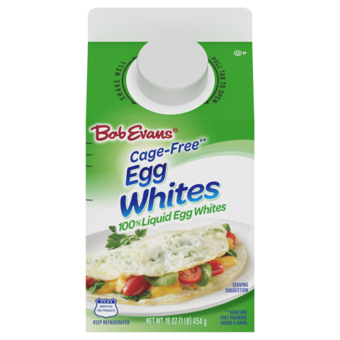 Bob Evans Cage-Free 100% Liquid Egg Whites – 16 Ounces