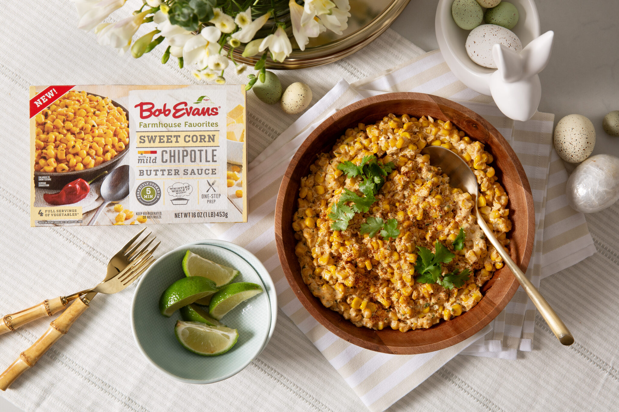 Bob Evans Sweet Corn with Chipotle Butter Sauce