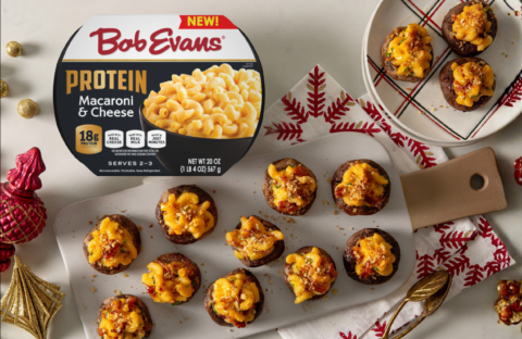 Macaroni & Cheese Stuffed Mushrooms