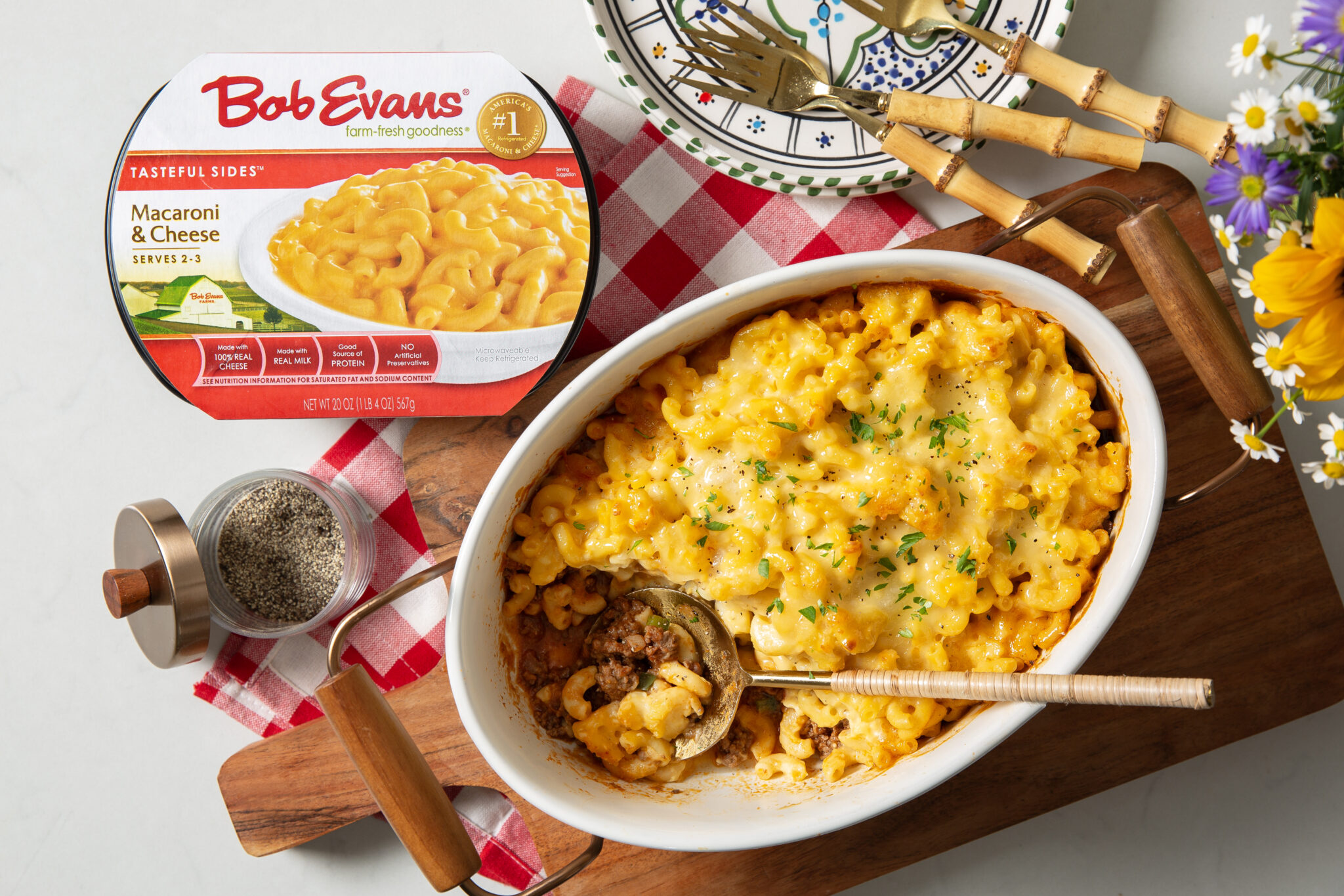 Sloppy Joe Macaroni and Cheese Casserole Recipe Bob Evans
