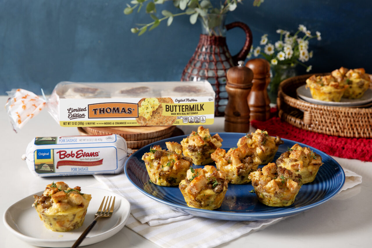 English Muffin Breakfast Casserole Cups Recipe | Bob Evans