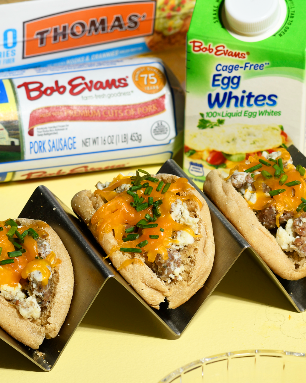 Cheesy Egg White Tacos Recipe | Bob Evans