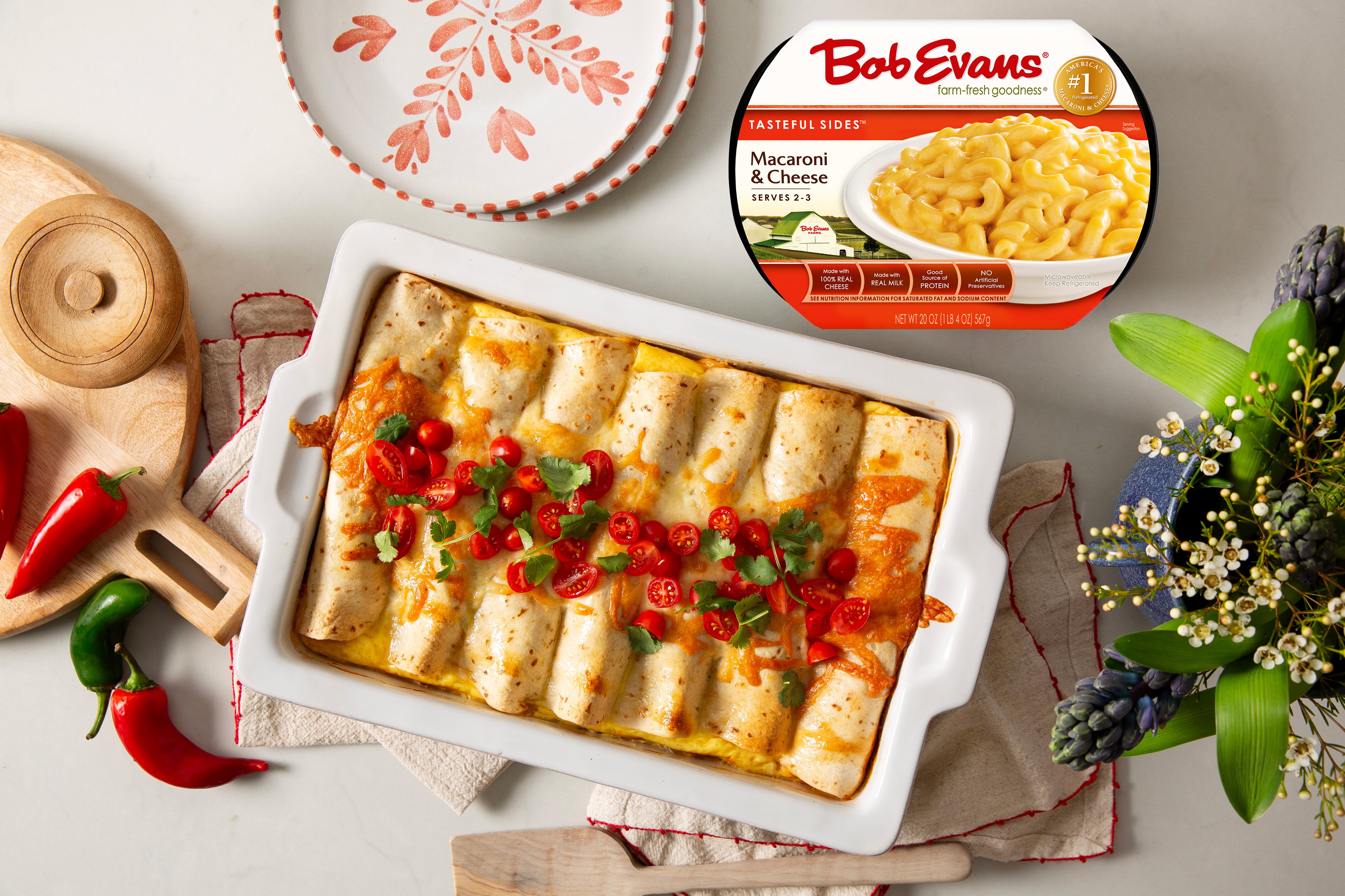 Enchiladas Mac and cheese