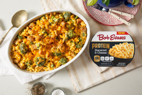 Pork and Macaroni & Cheese Bake