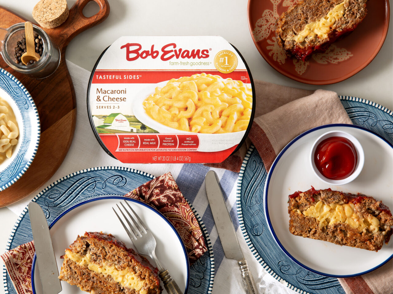 Mac and Cheese Stuffed Meat Loaf | Bob Evans