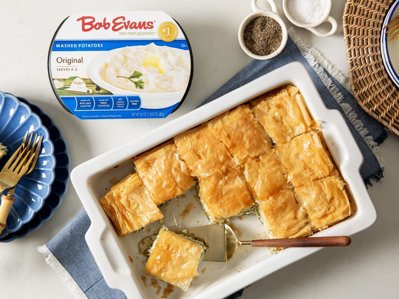 Potato-Feta Spinach Phyllo | Bob Evans