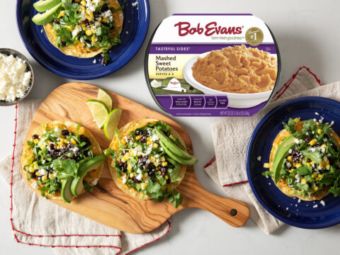 Black Bean and Sweet Potato Tostadas