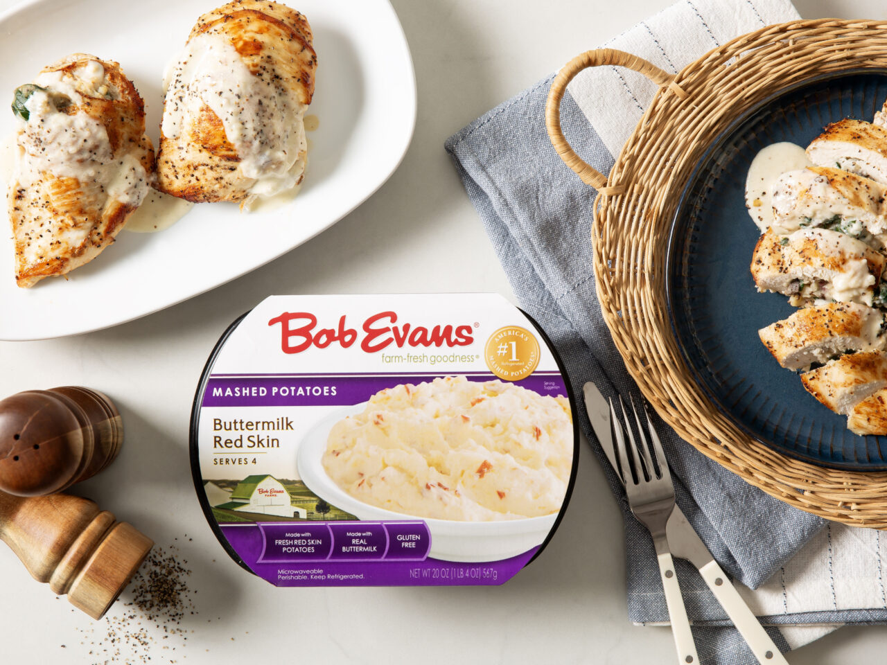 Truffled Mashed Potato-Stuffed Chicken | Bob Evans