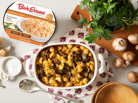 Caramelized Onion and Mushroom Pasta Bake