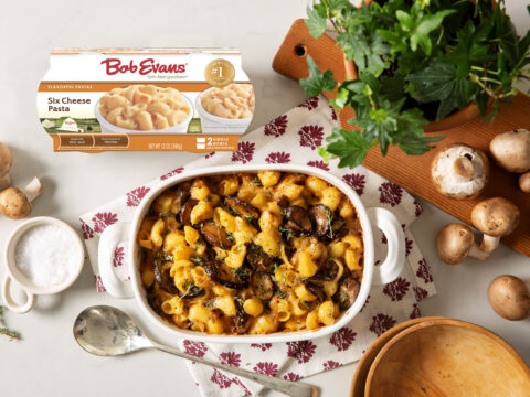 Caramelized Onion and Mushroom Pasta Bake