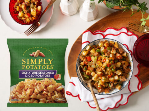 Diced Potatoes and Chorizo Hash