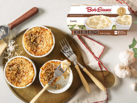 Garlic Mashed Potato Gratin