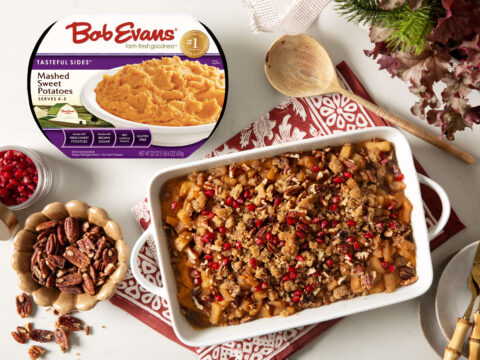 Mashed Sweet Potato and Apple Bake