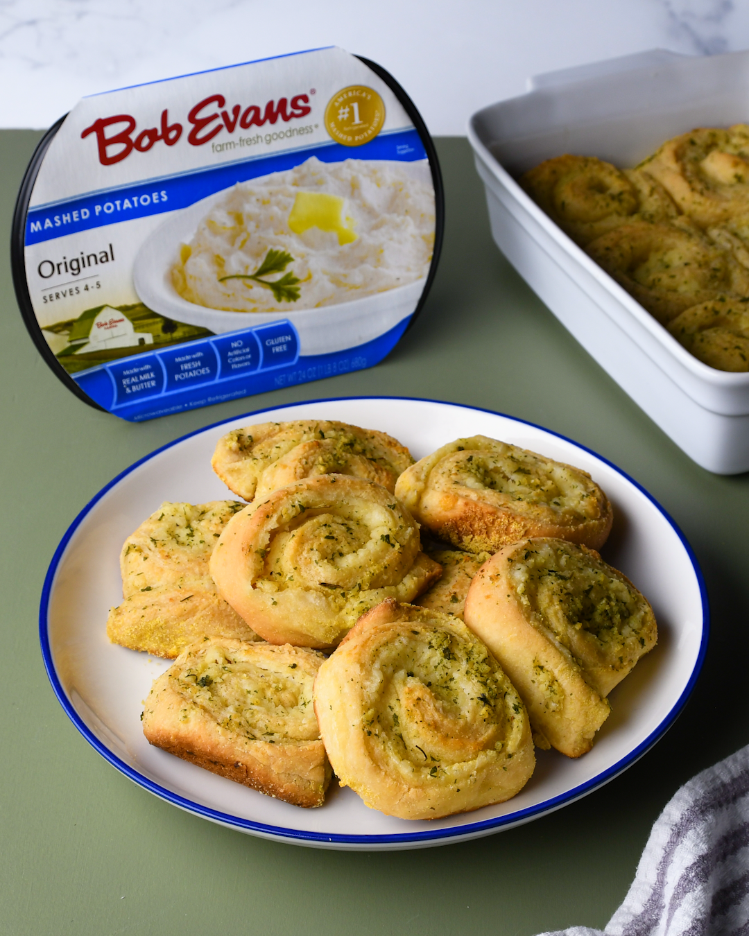 Cornbread and Mashed Potato Swirl Bake