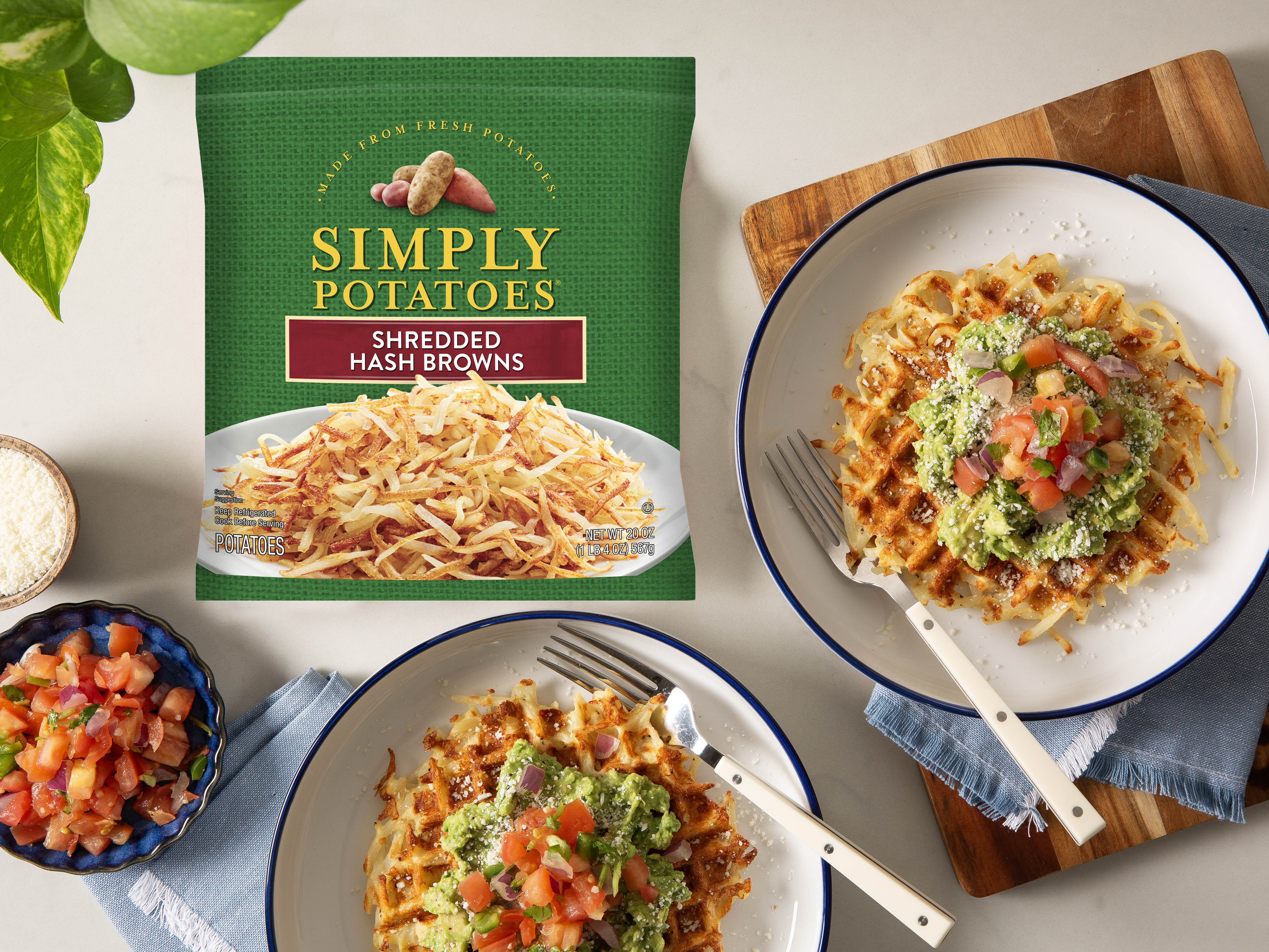 Hash Brown Waffle Avocado Toast