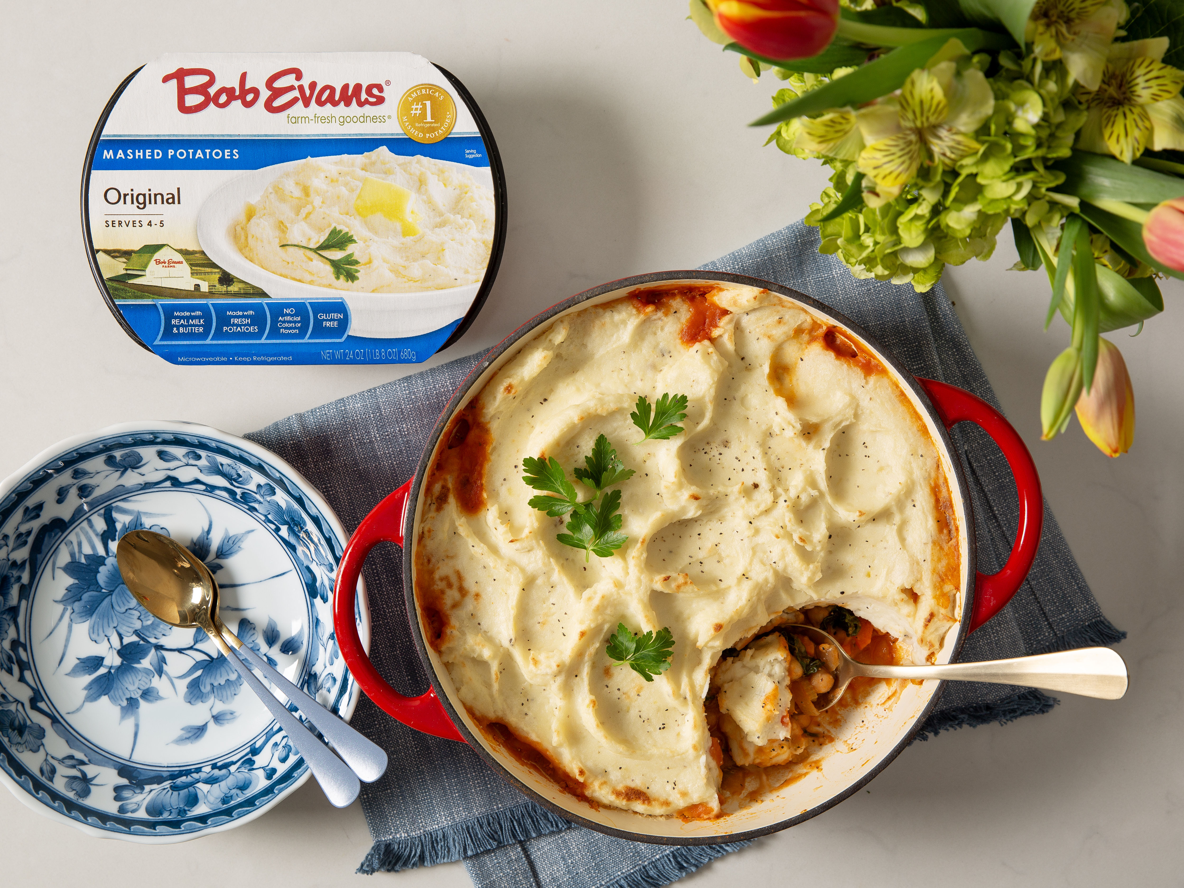 Chickpea Curry Potato Pie